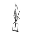 Decoratiune, Flowerpot, 19x44 cm, Metal, Negru