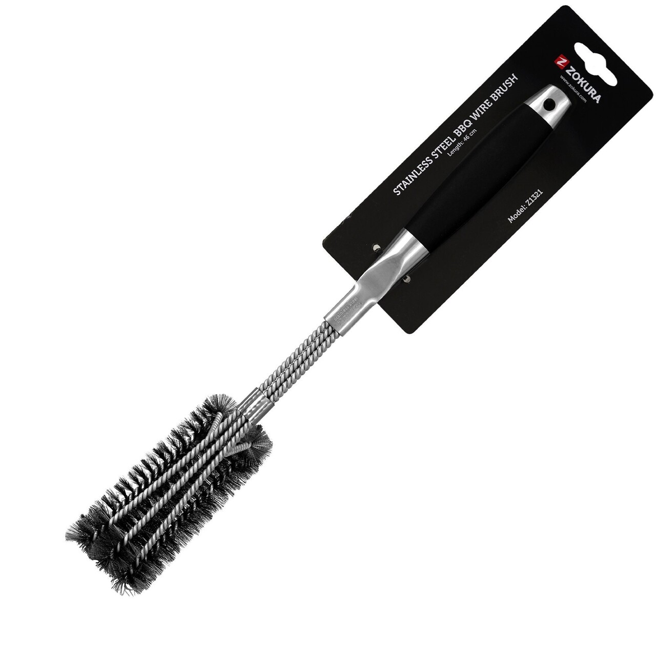 Perie pentru gratar, 46 cm - Zokura - imagine 4