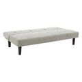 Canapea extensibila 2 locuri Breathe, Pakoworld, 167x77x73 cm, textil, gri