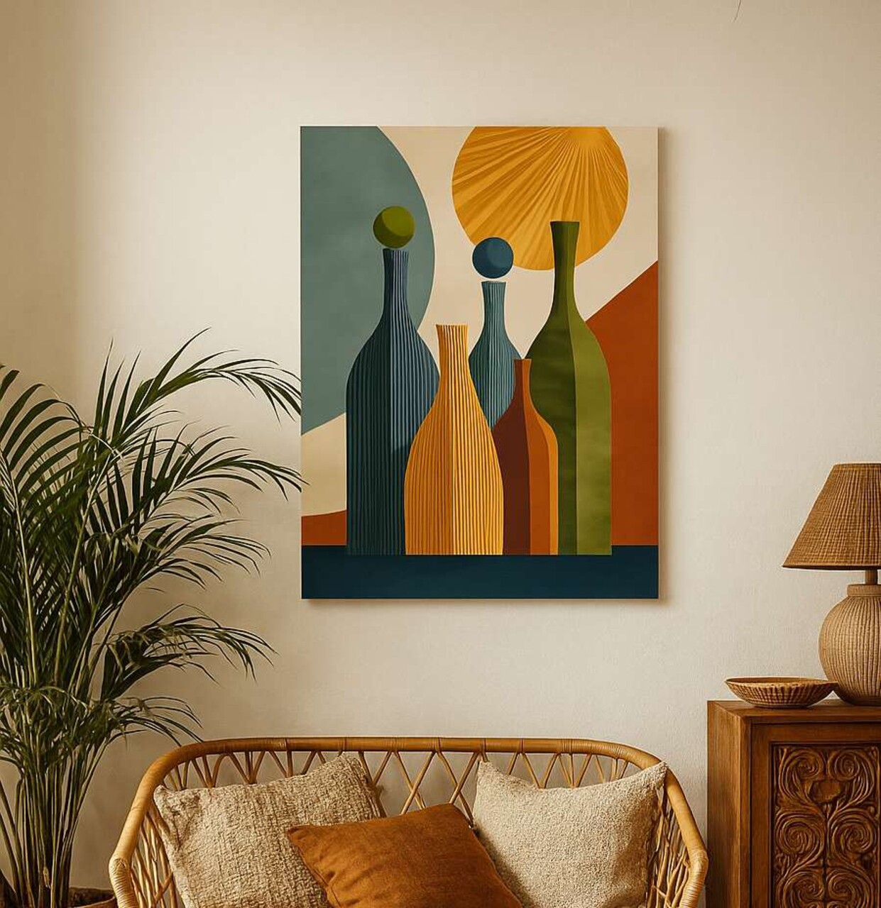 Tablou decorativ Hm_Cnvs26-19-70x100 Cadru: 100% lemn (Grosime: 2 x 3 cm) Multicolor