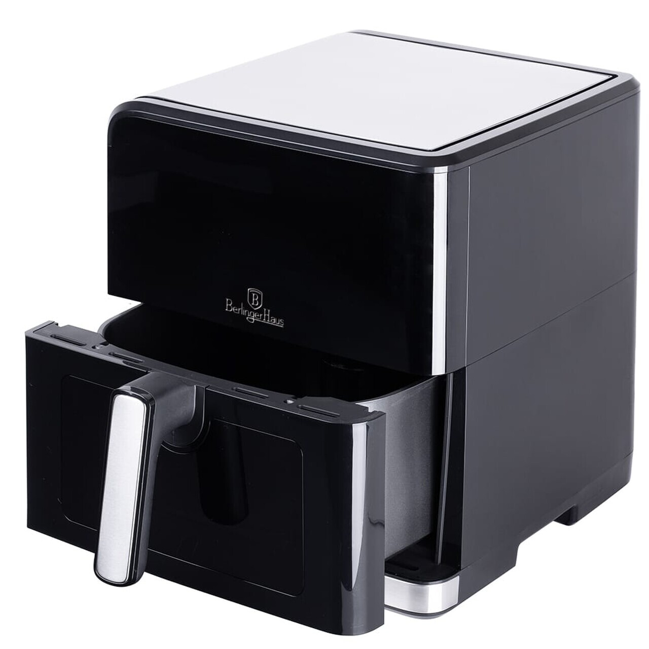 Friteuza cu aer cald si fereastra Berlinger Haus, Matte Black, 7.5 L, 1700W, negru - imagine 2