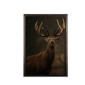 Tablou decorativ, Stag Horn XL, Lemn, Lemn, Multicolor