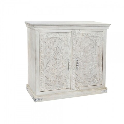Comoda, dkd home decor, 101 x 41 x 94 cm, lemn de mango, alb