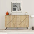 Consola, Decortie, Dune, 123x62.4x35 cm, Stejar
