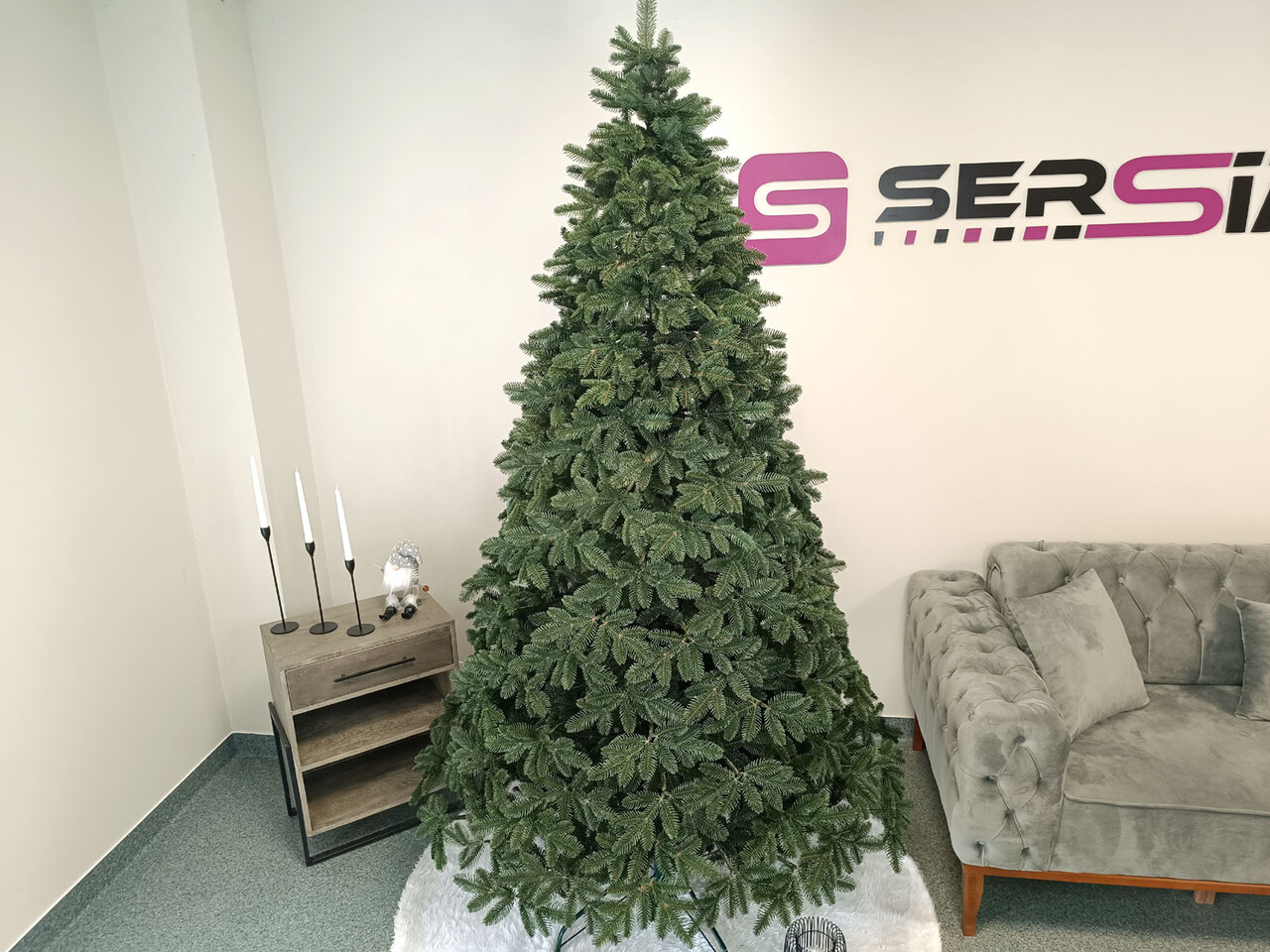 Brad artificial Christmas Deluxe by Sersimo, Canada verde, 3D, 230cm — imaginea 9