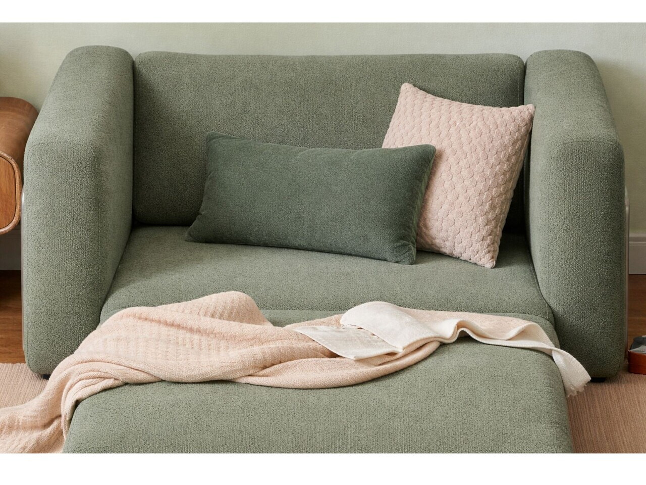 Fotoliu extensibil, Atelier del Sofa, 118FVL1105, Tesatura Boucle, Verde - view 4