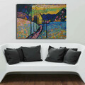 Tablou decorativ, 70100KANDINSKY001, Canvas, Lemn, Multicolor