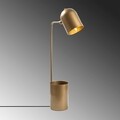 Lampa de masa, Pot - 11490, Fulgor, 12 x 27 x 67 cm, 1 x E14, 40W, auriu
