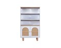 Corp biblioteca, Wolina, Bohem, 90x158x41 cm, MDF , Alb / Stejar