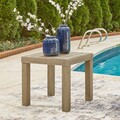 Set coltar cu 2 masute, Silo Point, L.270/270 l.94 H.88.9 cm, lemn de eucalipt, natur/bej