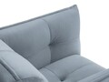 Fotoliu, Canna, Mazzini Sofas, 90x100x88 cm, catifea, albastru deschis