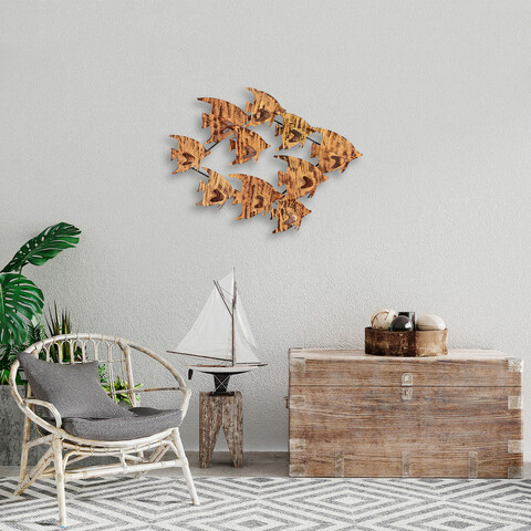 Decoratiune de perete, melek v2, metal, dimensiune: 83 x 58 cm, multicolor