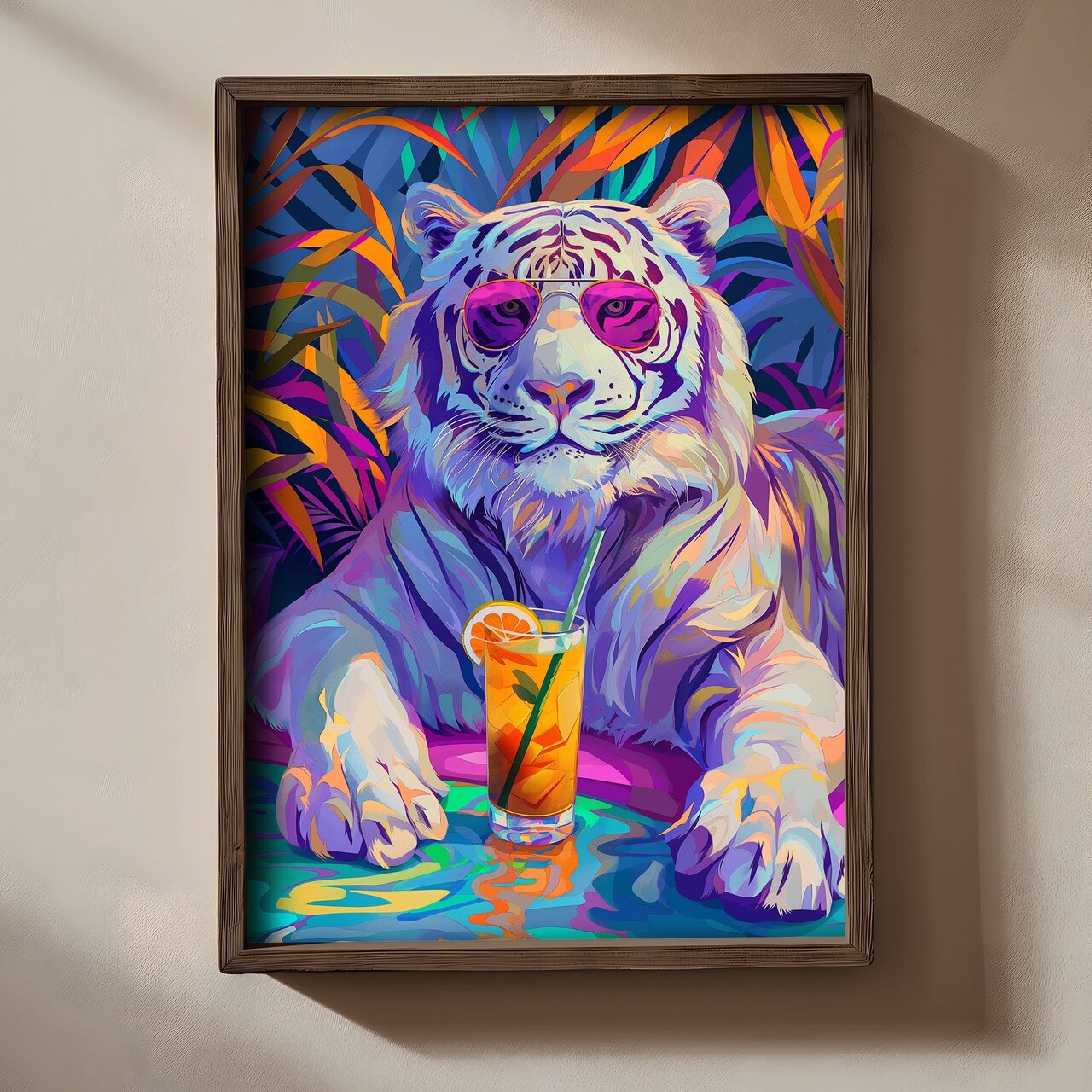 Tablou decorativ TUN014-L Lemn Multicolor