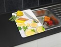 Set 2 protectii universale pentru aragaz Lemons, Wenko, 30x52x1.8-5.5 cm, sticla/PVC, multicolor