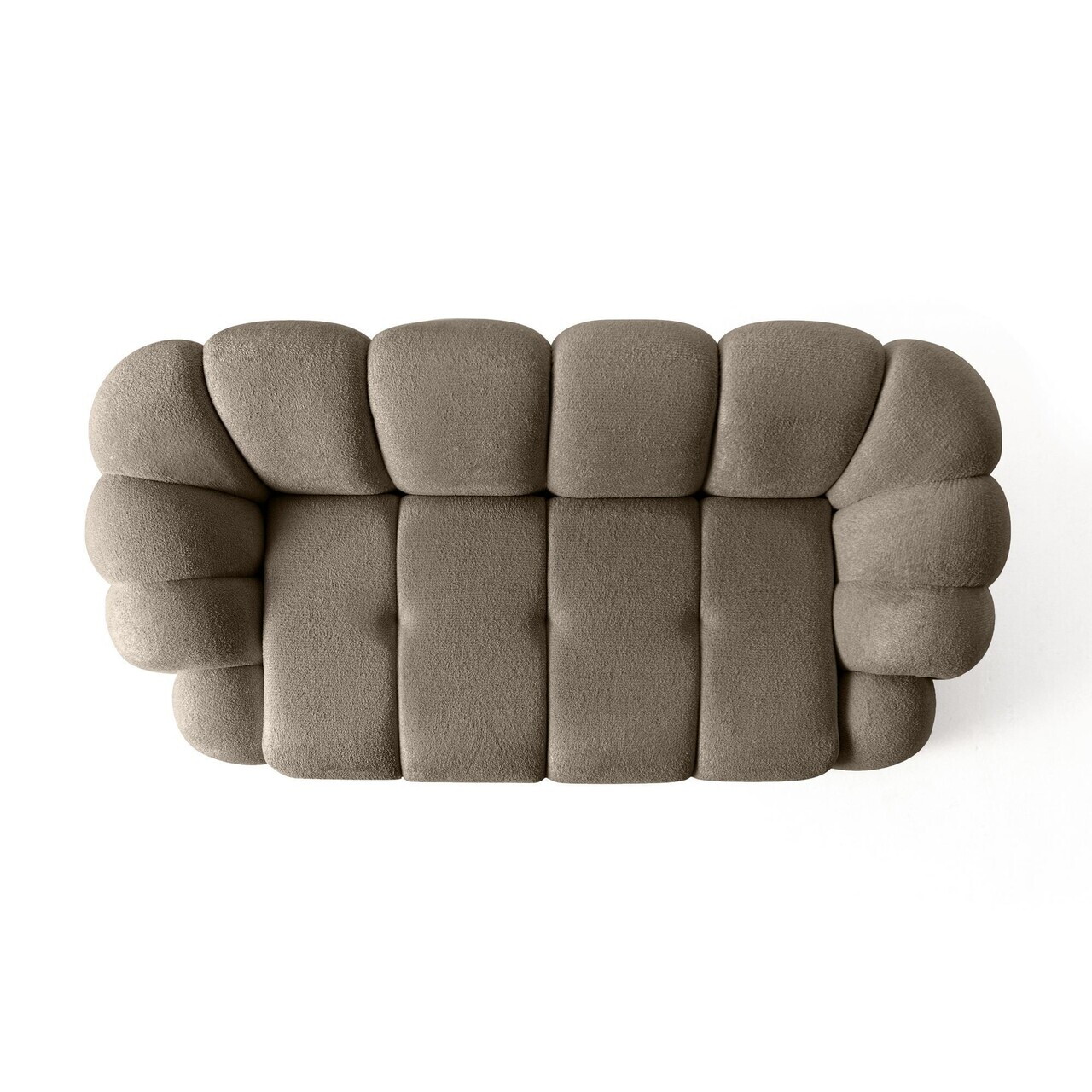 Canapea 2 locuri, Atelier del Sofa, 752EST2502, Lemn de carpen/PAL melaminat, Maro - view 5