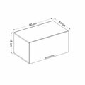 Dulap multifunctional, Hanah Home, Yüklük, 90x45x54 cm, Antracit