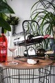 Suport pentru sticle de vin, Puqa Design, Jade, 20.5x22x34.5 cm, Metal, Negru