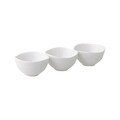 Set 3 boluri Salsa, Ambition, Ø8 cm, 120 ml, portelan, alb