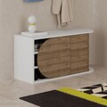 Pantofar, Decortie, Nova Shoe Bench, 104x50x37 cm, PAL, Hitit / Alb