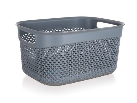 Cos de depozitare Brilanz, 23x17x12 cm, plastic, gri antracit