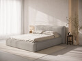 Tablie de pat 180 cm, Micadoni Home, Olivia-206, tesatura boucle, gri deschis