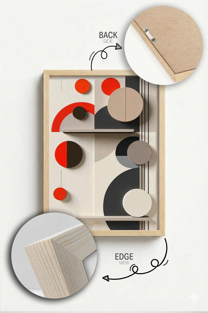 Tablou decorativ, Artnewclahsp73-5070, Lemn masiv, MDF, Multicolor - view 4