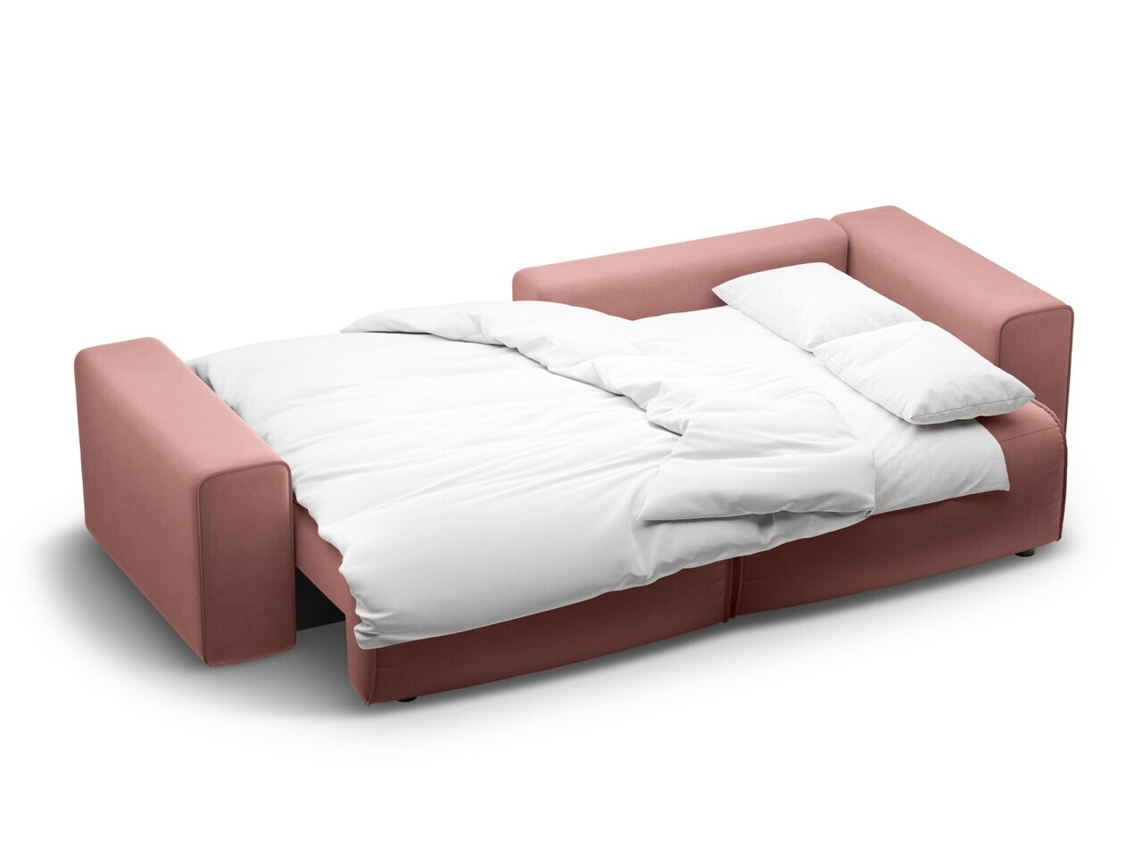 Coltar extensibil dreapta 3 locuri, Victor, Micadoni Home, 246x148x83 cm, catifea, roz — imaginea 6