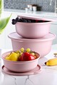 Set 3 cutii alimentare MCH08353, Kosova, polipropilena, roz