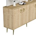 Consola, Olivia, Drop, 140x75x40 cm, PAL, Maro