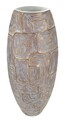 Vaza Eclips Tower, Mauro Ferretti, 25.5x12.5x69.5 cm, polirasina, auriu/alb