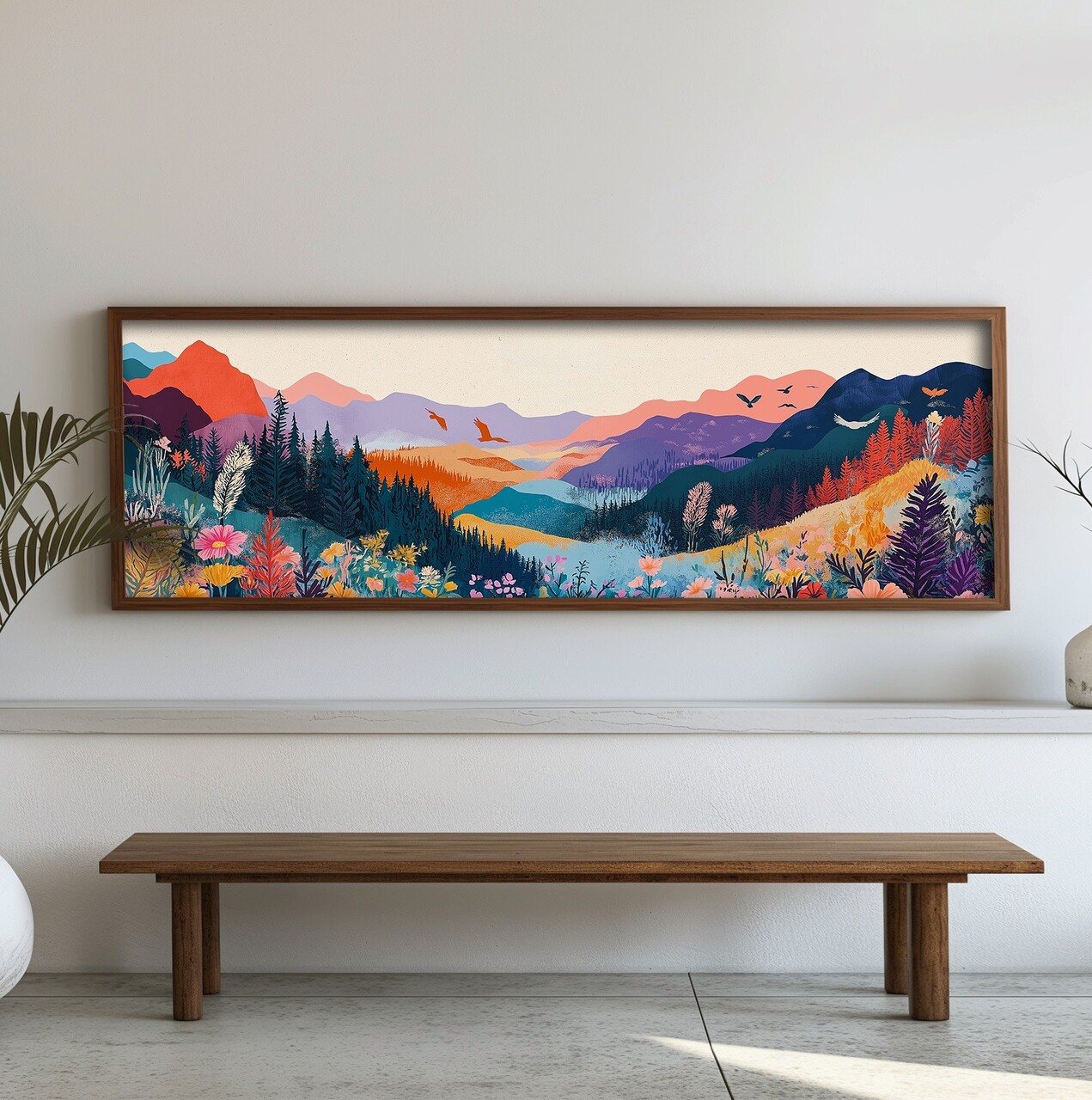 Tablou decorativ EMR001 Lemn Multicolor