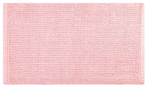 Covoras pentru baie, Olivo Tappeti, Corn 3, 45 x 75 cm, 80% poliester, 20% bumbac, roz