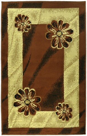 Covor merida, decorino, 133x190 cm, polipropilena, maro
