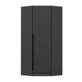 Dulap pentru haine, Minerva, Kale Plus 1 Anthracite, 74x210x52 cm, PAL, Antracit