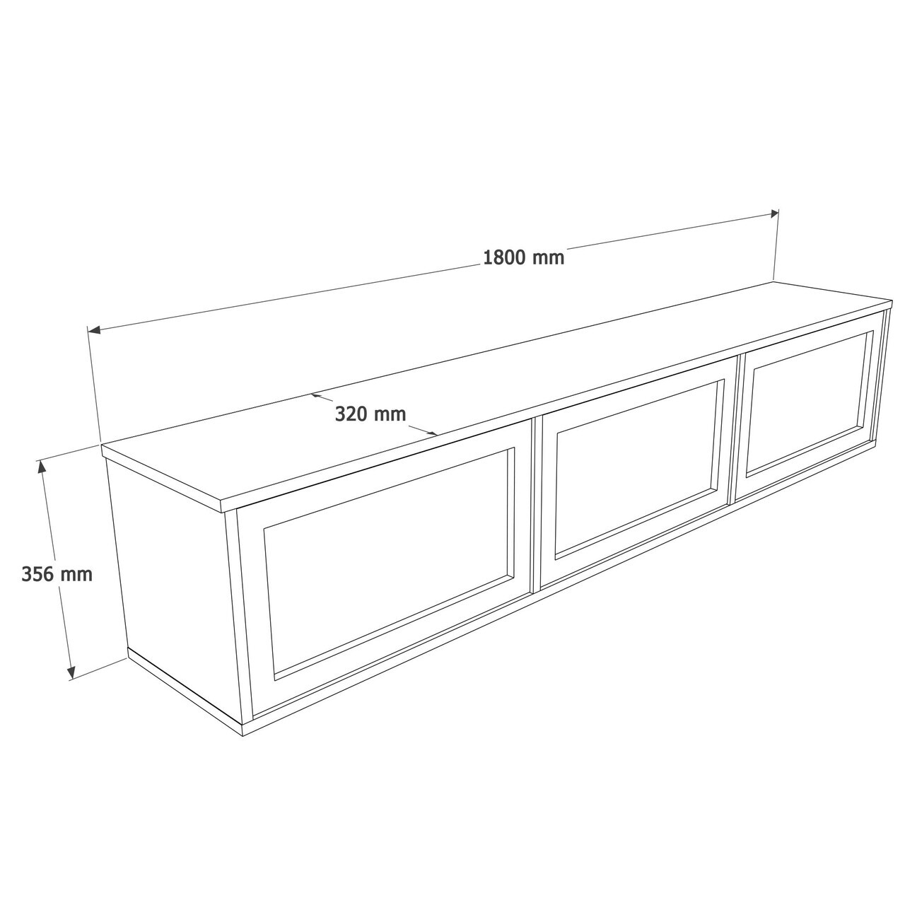 Comoda TV, Hanah Home, Dune, 180x35.6x32 cm, PAL, Stejar — imaginea 6