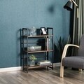 Biblioteca, Vasagle, 60 x 30 x 93 cm, fier/PAL, maro rustic