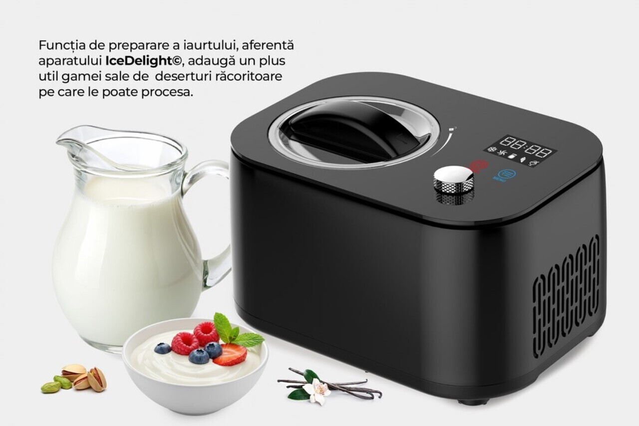 Masina inghetata IceDelight, Heinner, 100W, 1L, negru - view 9