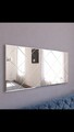 Oglinda decorativa, Siam, Mofo, 60x120x2.2 cm, MDF , Alb