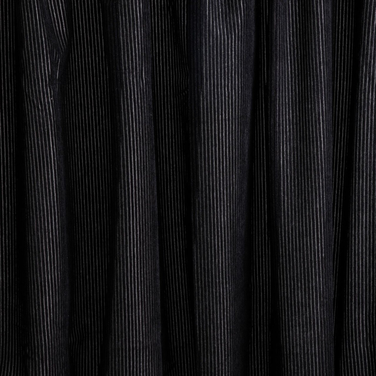 Draperie Velas, Homla, 140x250 cm, catifea din poliester, negru - 2 | YEO