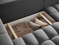 Coltar extensibil dreapta 4 locuri ELTAP, Bon-42, Bonett, 250x175x92 cm, lemn/poliester, gri inchis