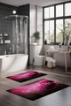 Set covorase de baie, Cartwright, CT-5121, Poliester, Multicolor