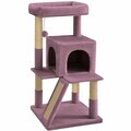 Casă pentru pisici, Paws & Whiskers, Peti, MATERIAL TEXTIL WELSOFT, Roz prafuit