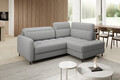Coltar extensibil dreapta 3 locuri ELTAP, RT-04ROY, Barea, 208x160x100 cm, lemn/poliester, gri deschis