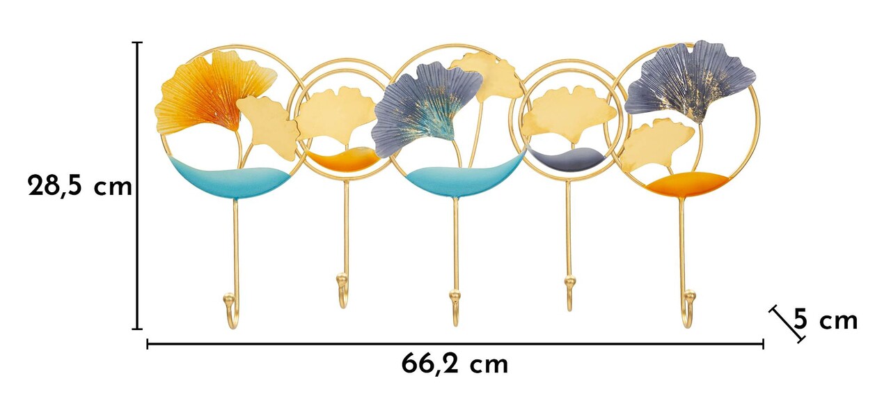 Cuier de perete, Mauro Ferretti, Polly -A, 60.2x5x28.5 cm, metal, multicolor - imagine 6