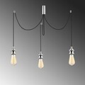 Lustra Kabluni MR - 905, Opviq, 96 x 6 x 102 cm, 3 x E27, 40W, chrome