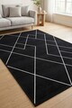 Covor, CLR-0000582-004, 120x250 cm, Poliester, Negru
