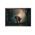 Tablou decorativ, Alone Elephant, Lemn, Lemn, Multicolor