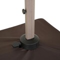 Umbrela cu brat lateral, Jupiter, L.300 l.300 cm, aluminiu, natur/gri