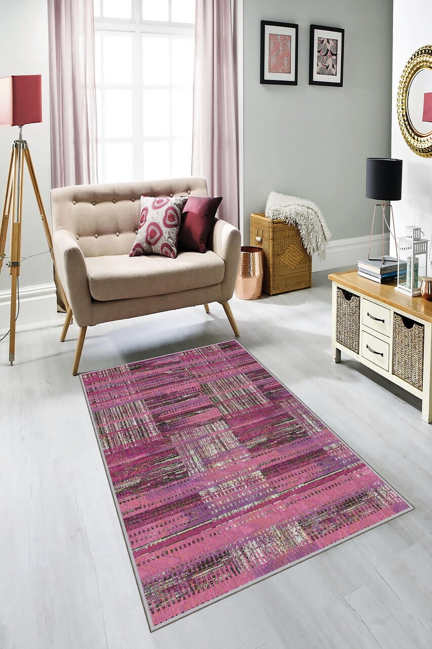 Covor Exfab306 80x200 cm Poliester Multicolor