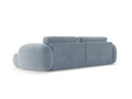Coltar extensibil reversibil 4 locuri, Tonale, Cosmopolitan Design, 262x149x88 cm, catifea, albastru gri